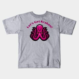 Kraken Tee "Let's Get Kraken" - Cool Maritime Beast T-Shirt, Ideal for Beach Outings and Sea Myth Fans, Great Gift for Ocean Lovers Kids T-Shirt